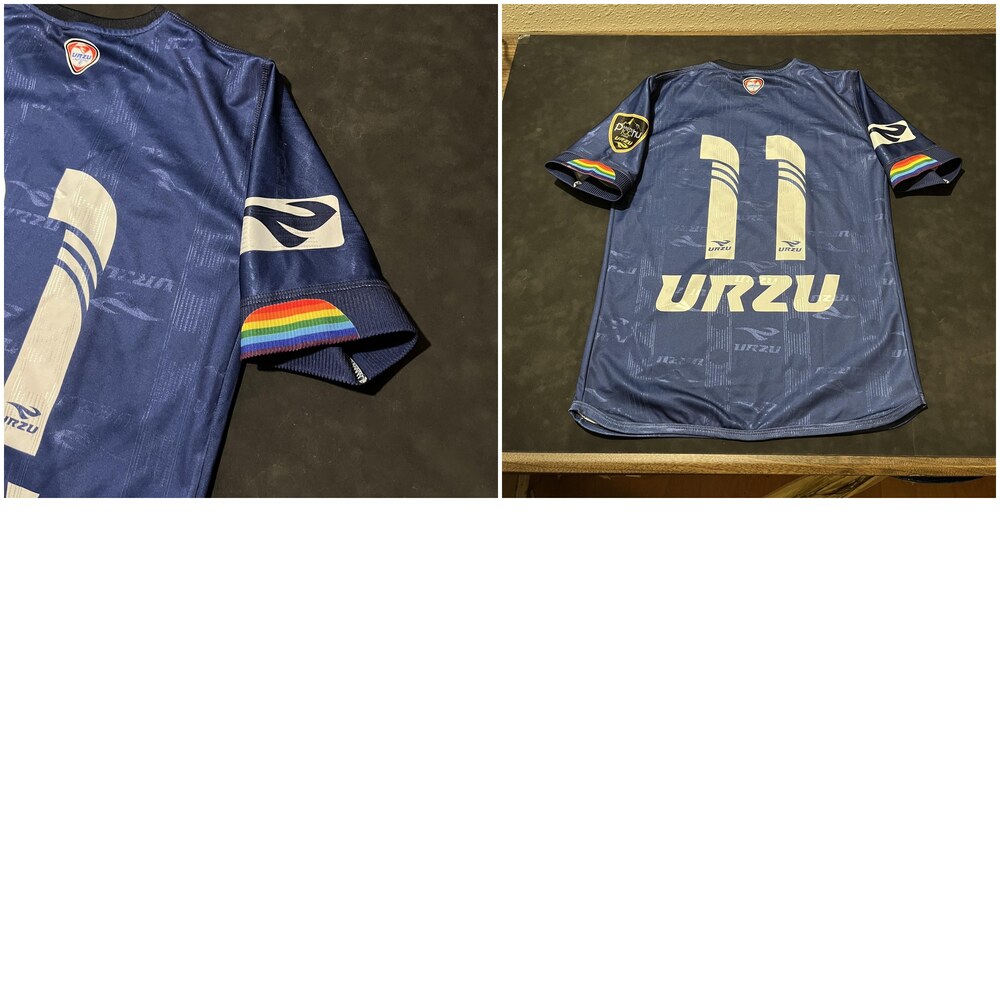 URZU Cusco Soccer Jersey Mens Medium Blue Cusqueña Sponsor 11 Machu Picchu - Picture 16 of 16
